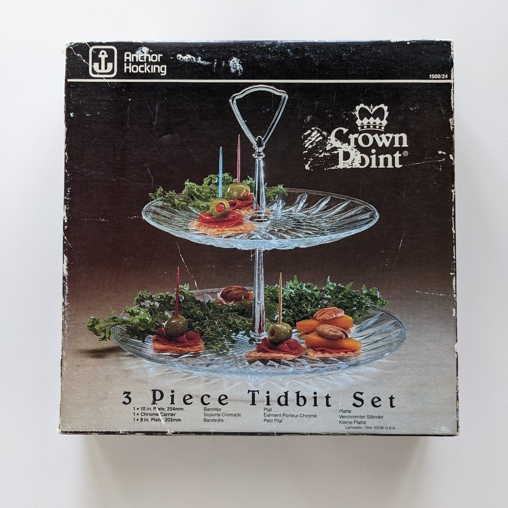 Anchor Hocking 3 Piece Tidbit Set